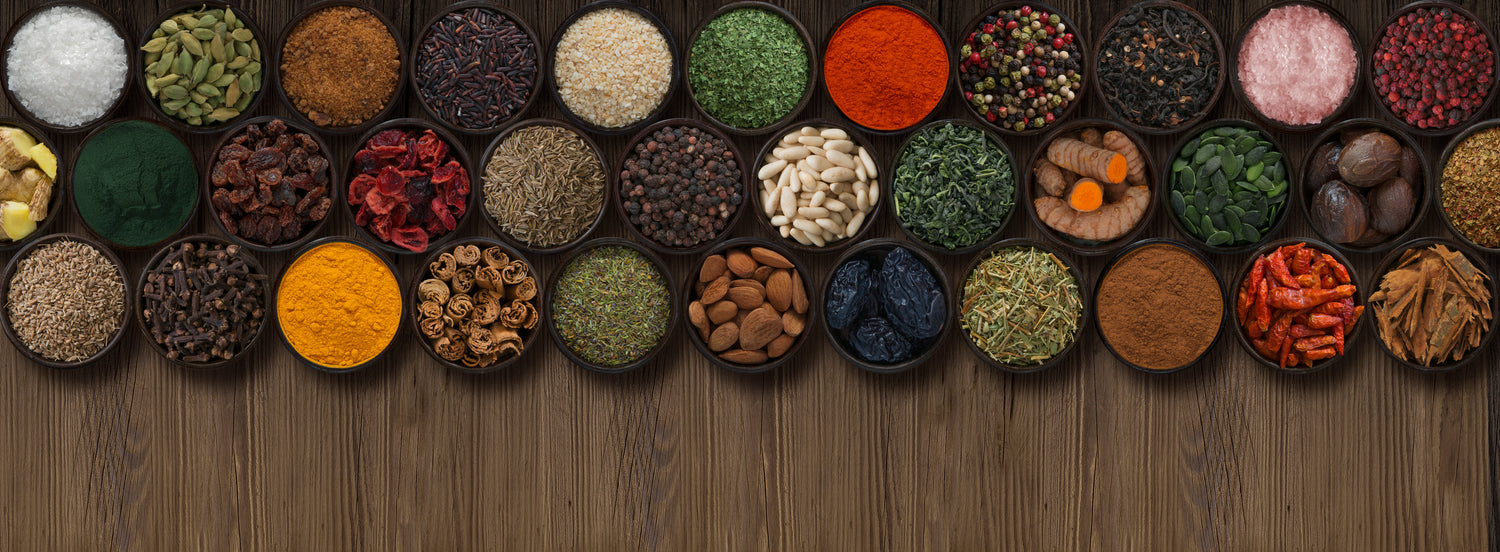 different spices