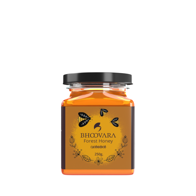 Forest honey vanthen bottle front view